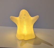 Geister Dekoleuchte mit LED Teelicht