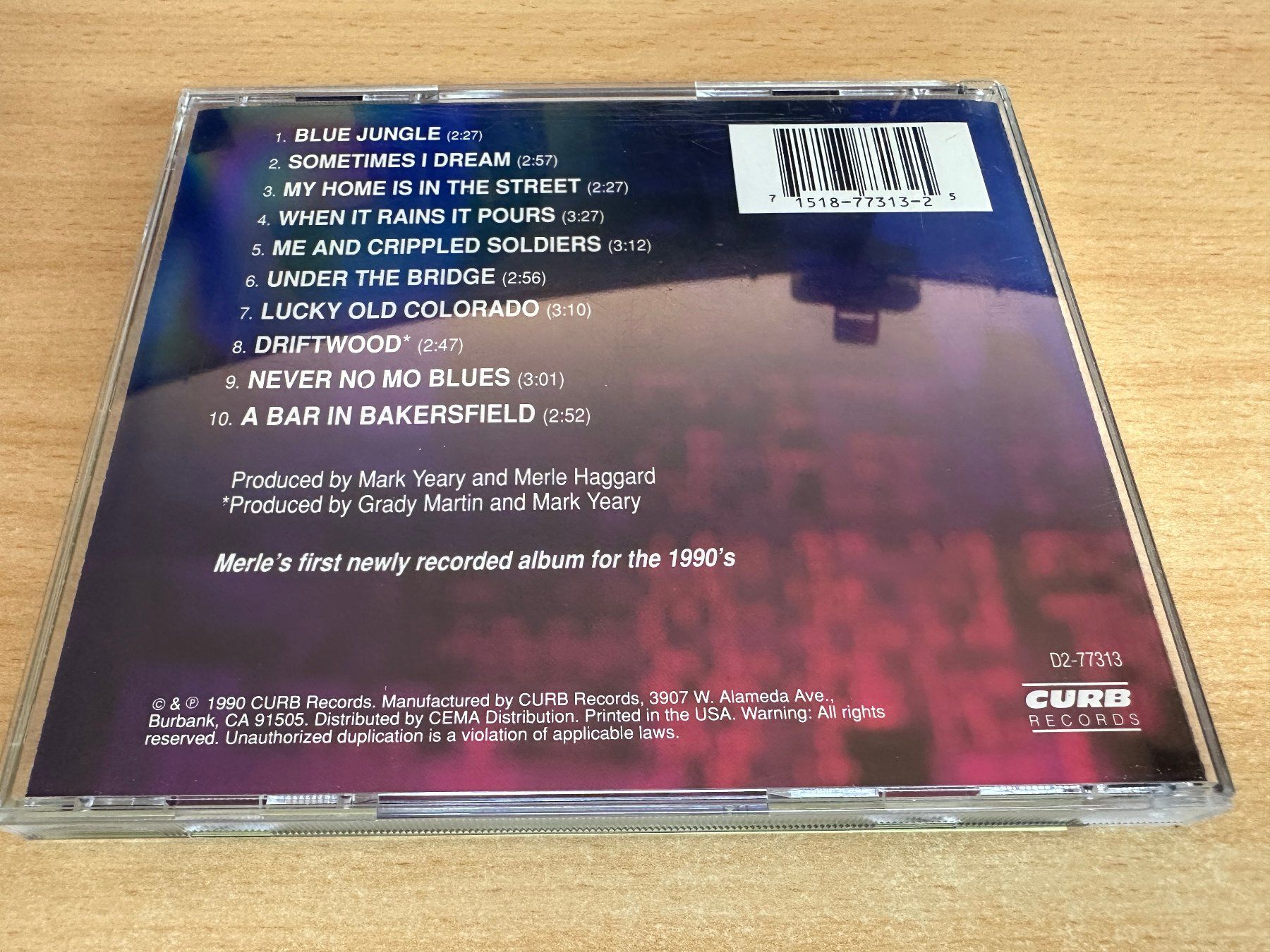 CD: Merle Haggard – Blue Jungle – Usato da Rikon im Tösstal venduto da Alpenmutz 1