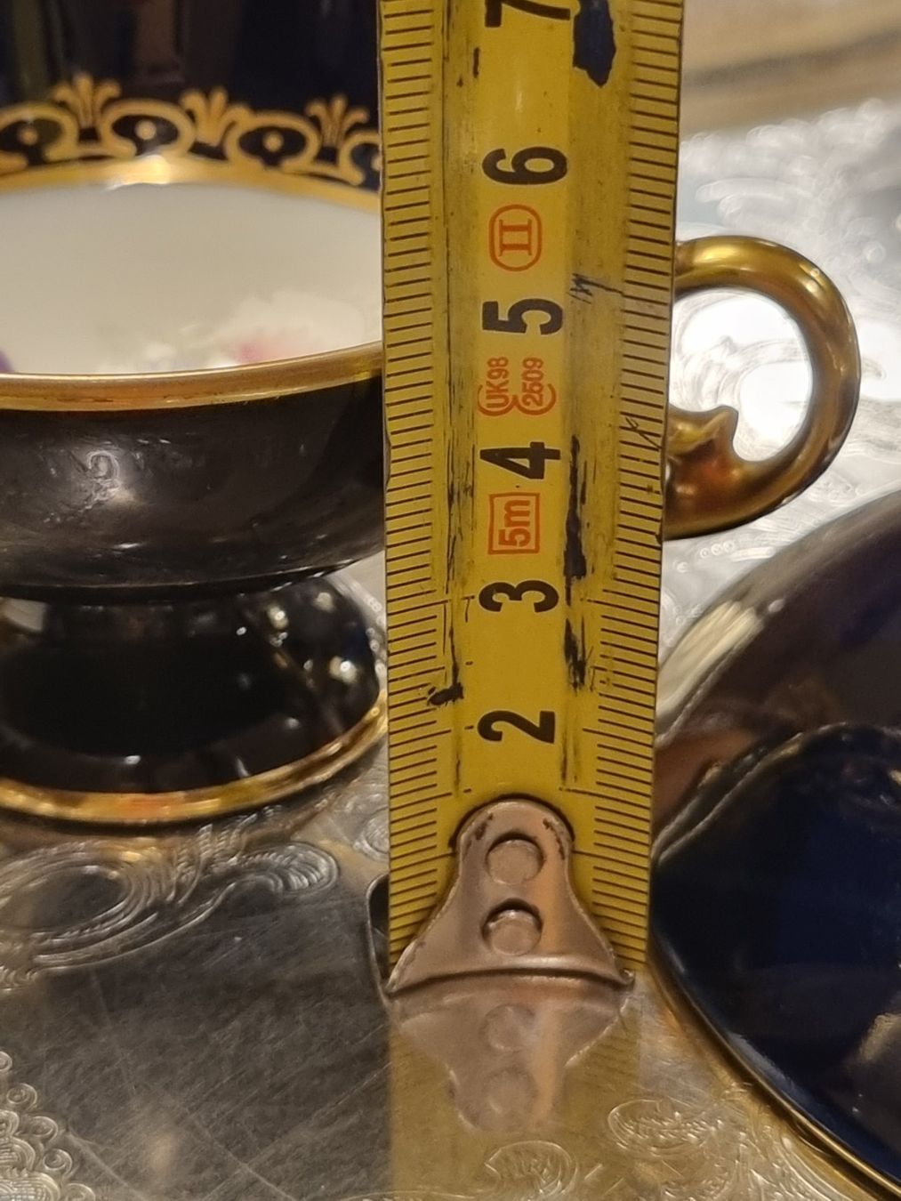 Tazze: Ilmenau Echt Kobalt Teetasse mit Goldrand – Usato da Scharnachtal venduto da devin03 6