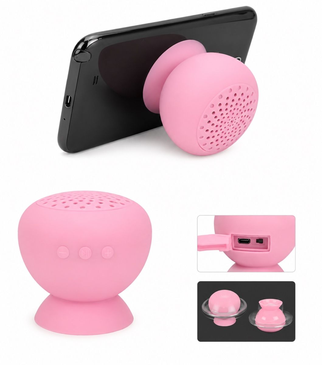 Lautsprecher: Rosa Bluetooth Lautsprecher mit Saugnapf – Neu (gemäss Beschreibung) aus Aarberg von LovelyThings_ 4