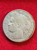 Frankreich 1 Francs 1887 - Silbermünze 900/1000