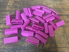 lego 6191 lot de 30 pièces Magenta Slope, Curved