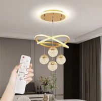 Plafonnier LED suspendu au design moderne, éclairage d'intér