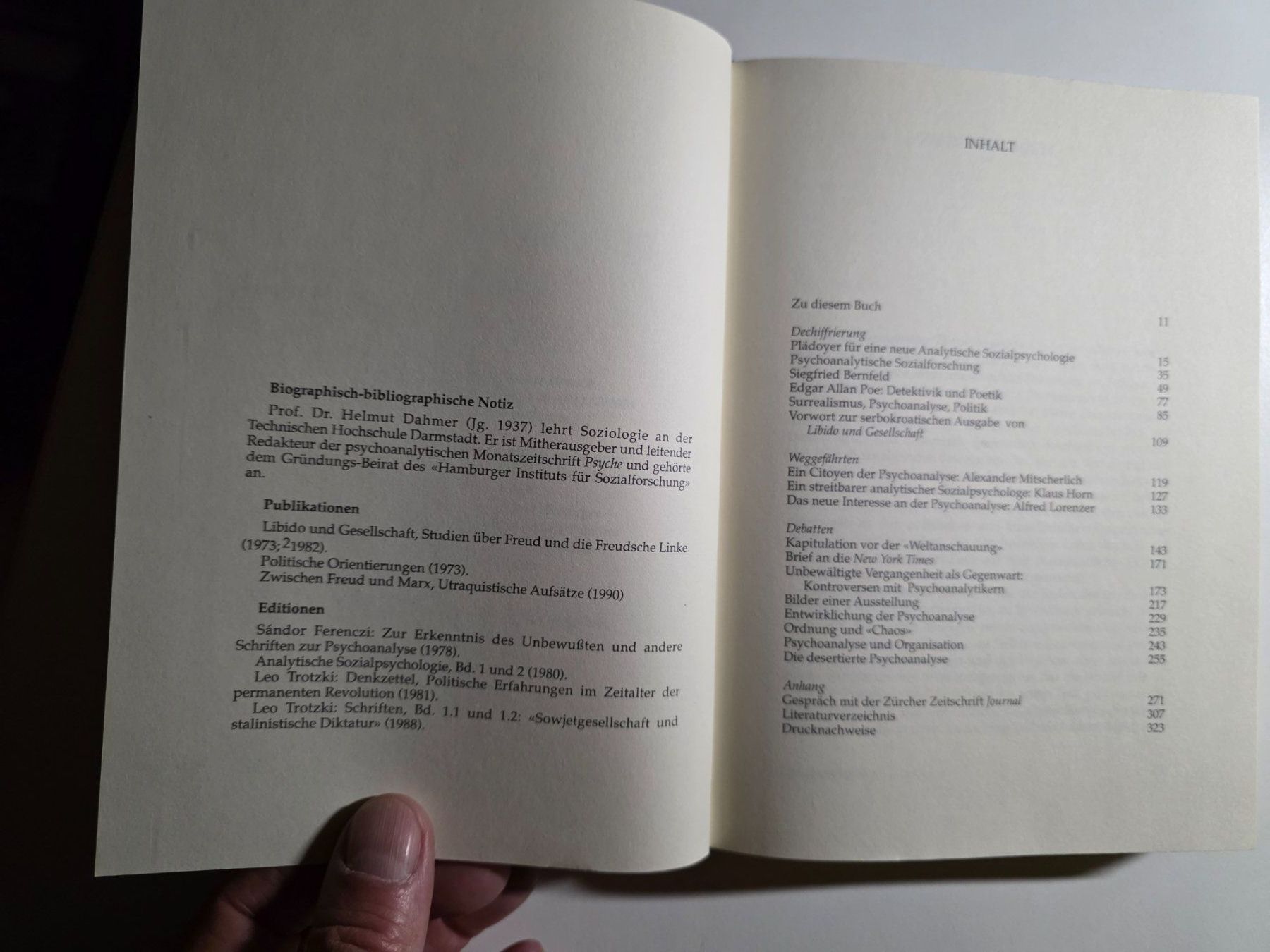 Libri: Helmut Dahmer - Psychoanalyse ohne Grenzen - 1989 – Usato da Walterswil BE venduto da Lonitti 4