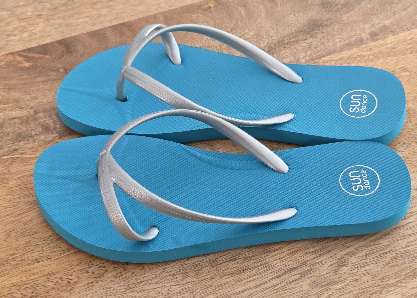 Scarpe da donna: Flip-Flops Sun Dance Tuerkis Silber Damen NEU – Nuovo (secondo la descrizione) da Rheinsulz venduto da Gilea 2
