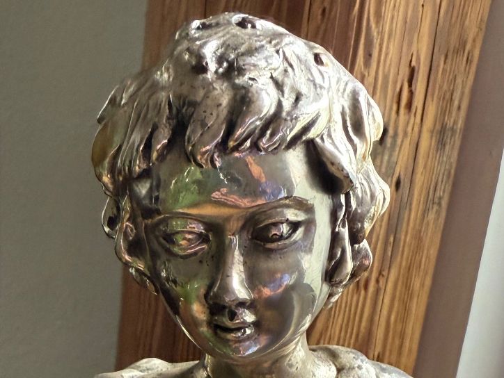 Sculture & Statue: Antike versilberte Figur G. Bozzetto – Usato da Dielsdorf venduto da bambus1 8