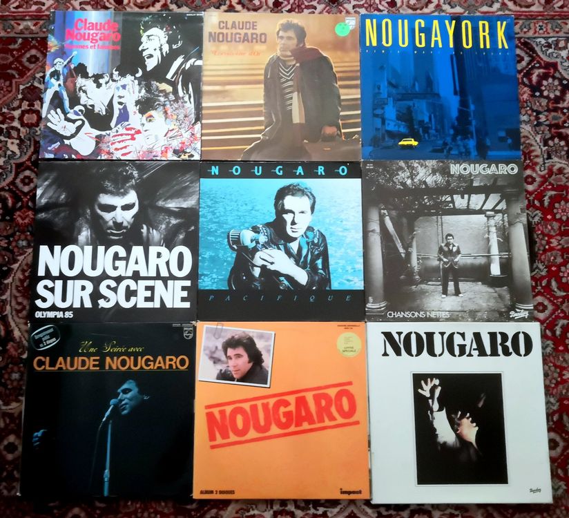 9 vinyle Claude Nougaro + 1 Double en cadeau (Gebraucht) in Grandson ...