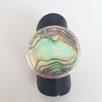 Ring Silber Paua Muschel 925 Gr 16 mm