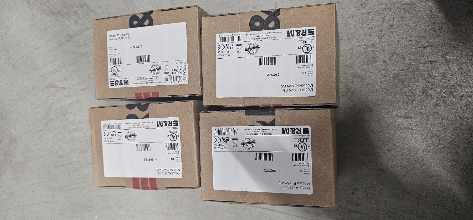 Componenti elettronici: R&M RJ45s C6 Modul NEU 4 Pack oder je Pack – Nuovo e nell'imballaggio originale da Unterengstringen venduto da SeniorT 2