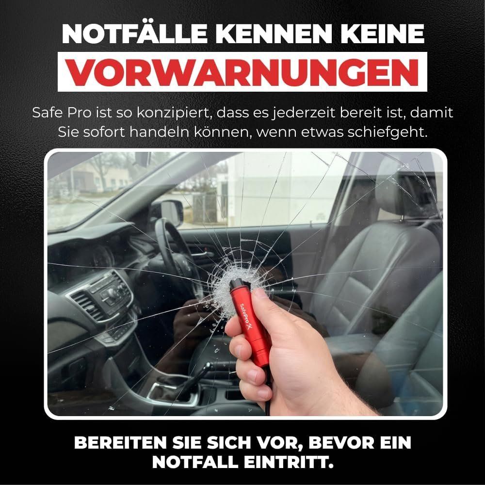 Alle Werkzeuge: 2er-Pack Notfallhammer Auto mit Gurtschneider & Federkörner- – Neu und originalverpackt aus Schaffhausen von Gipfelgut 2