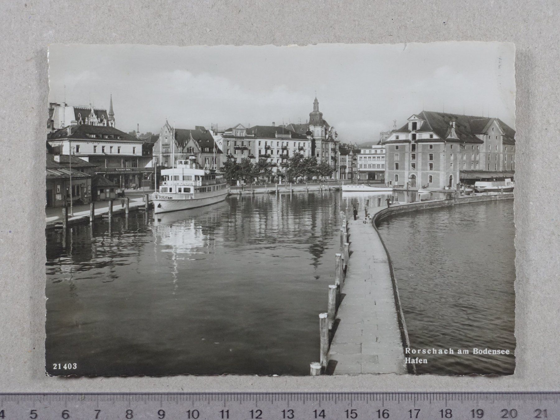 Cartoline postali: Rorschach, 1947 – Usato da Lenzburg venduto da fh1