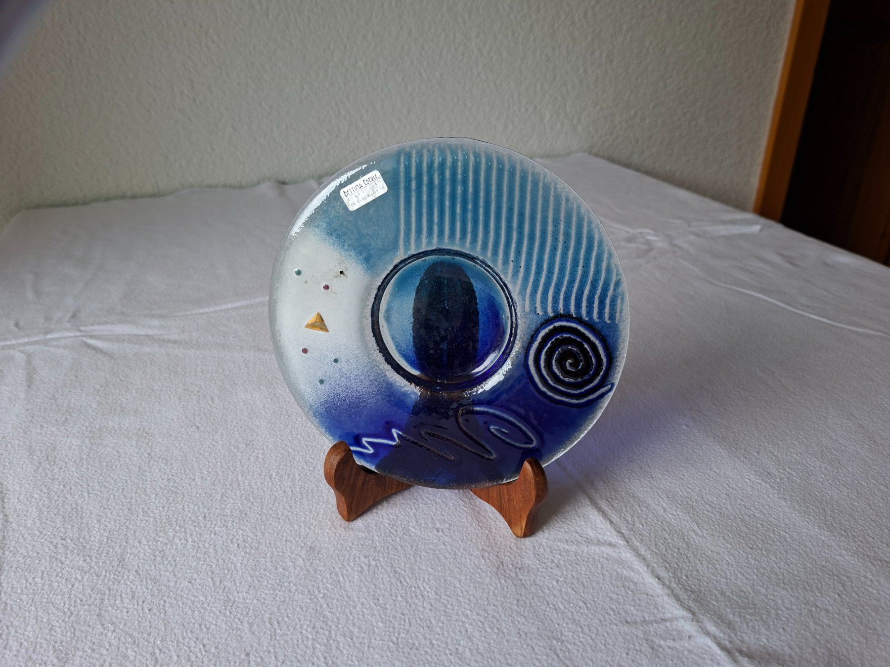 Tutte le decorazioni: Glaskunst von BETTINA EBERLE Glasdesign, mit Holzständer – Usato da Pfäffikon SZ venduto da Frerofra
