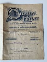 Gizelle Egylet / Wunderbares Dokument aus Budapest