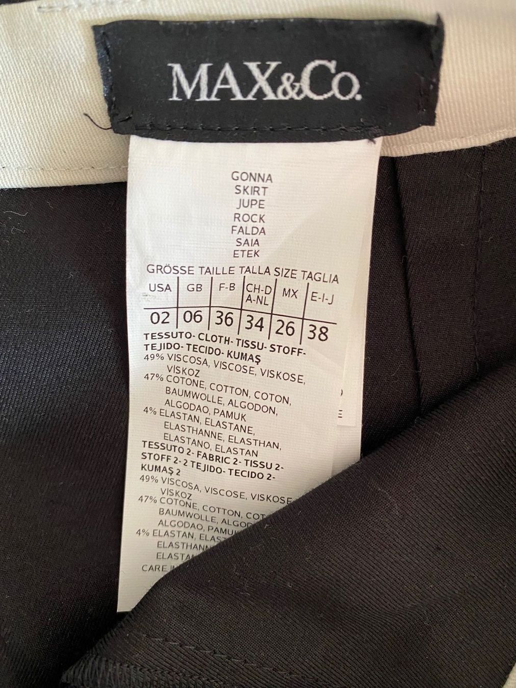 Gonne: MAX&Co. Black Skirt – Nuovo (secondo la descrizione) da Wohlen b. Bern venduto da cookiemonster 4