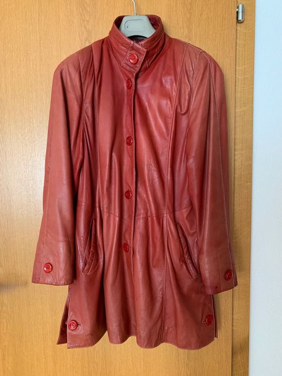 D'Arienzo Bomberjacke Lederjacke Herren Burgunder Mit Kapuze Italienisch Leder Jacke Motorrad