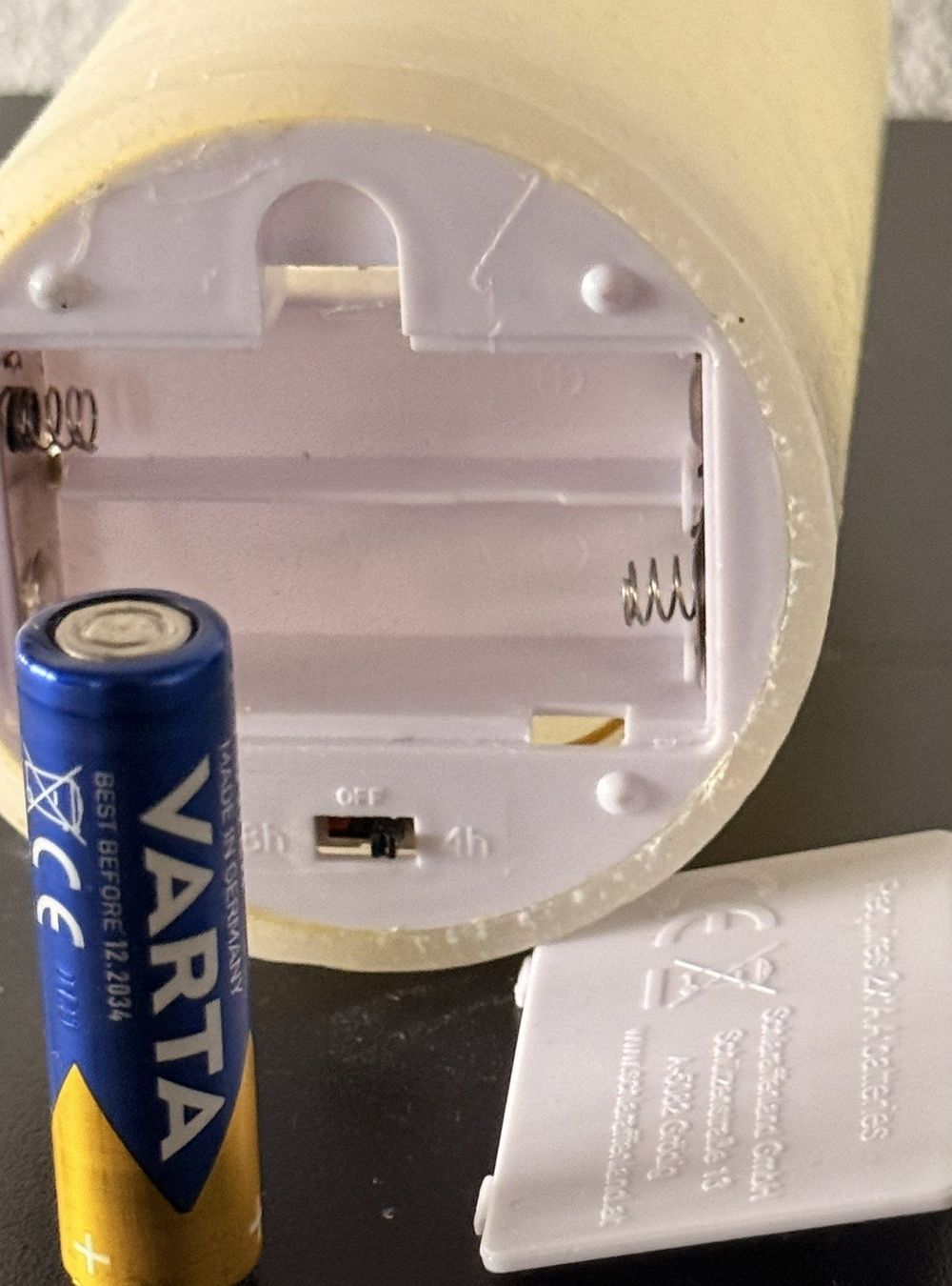 Candele: LED Kerze Elfenbein Echtwachs Optik - mit Timer – Usato da Lommis venduto da manmarmi 5