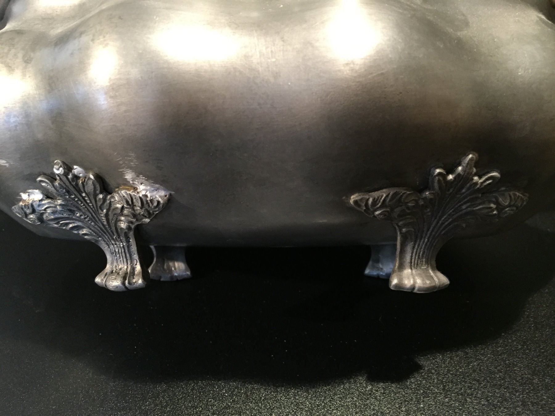 Schalen: Zinnschüssel, Jardiniere, Jugendstil – Gebraucht aus Einsiedeln von artgallery59 4
