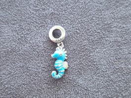 Silber Charm Seepferd +Garantie