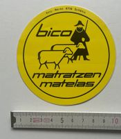BICO Matratzen / Werbeaufkleber 1970er Jahre (Abziehbild)
