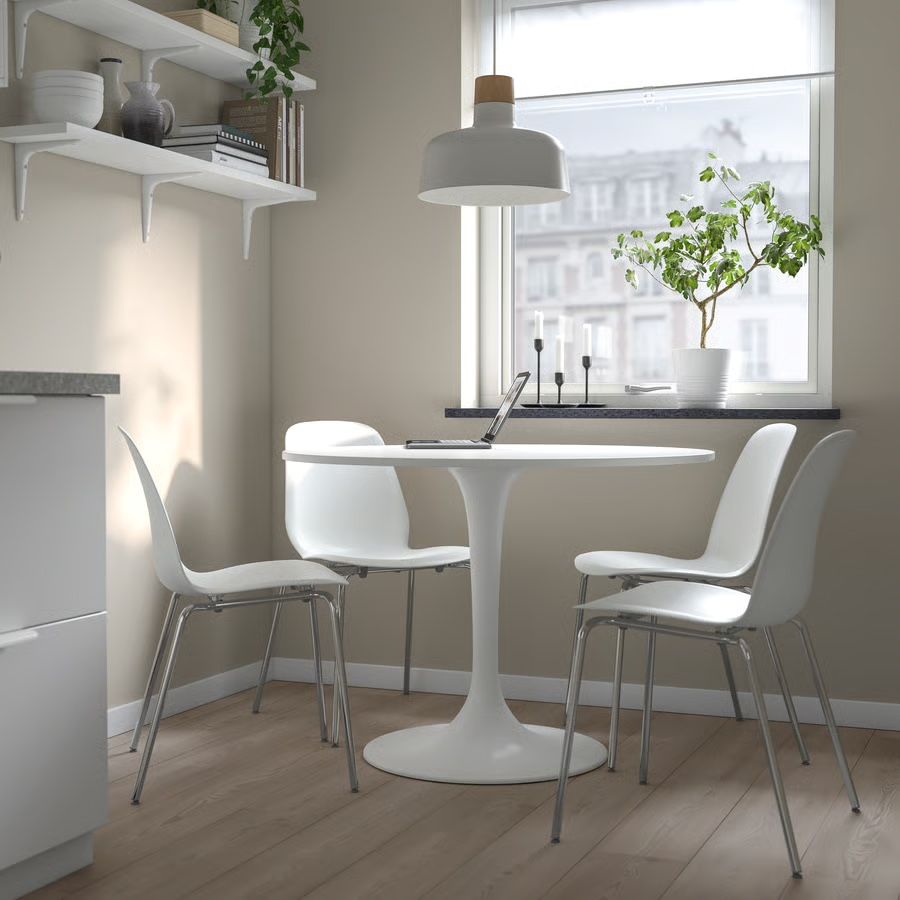 Tavoli: Ikea Tisch DOCKSTA rund Weiss – Usato da Zürich venduto da Addii 1