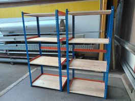 Massives Flachbodenregal, Tiefe 620 mm, zerlegbar