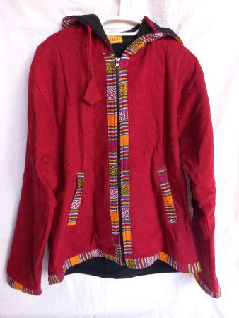Veste à capuche rouge ethnique Goodway