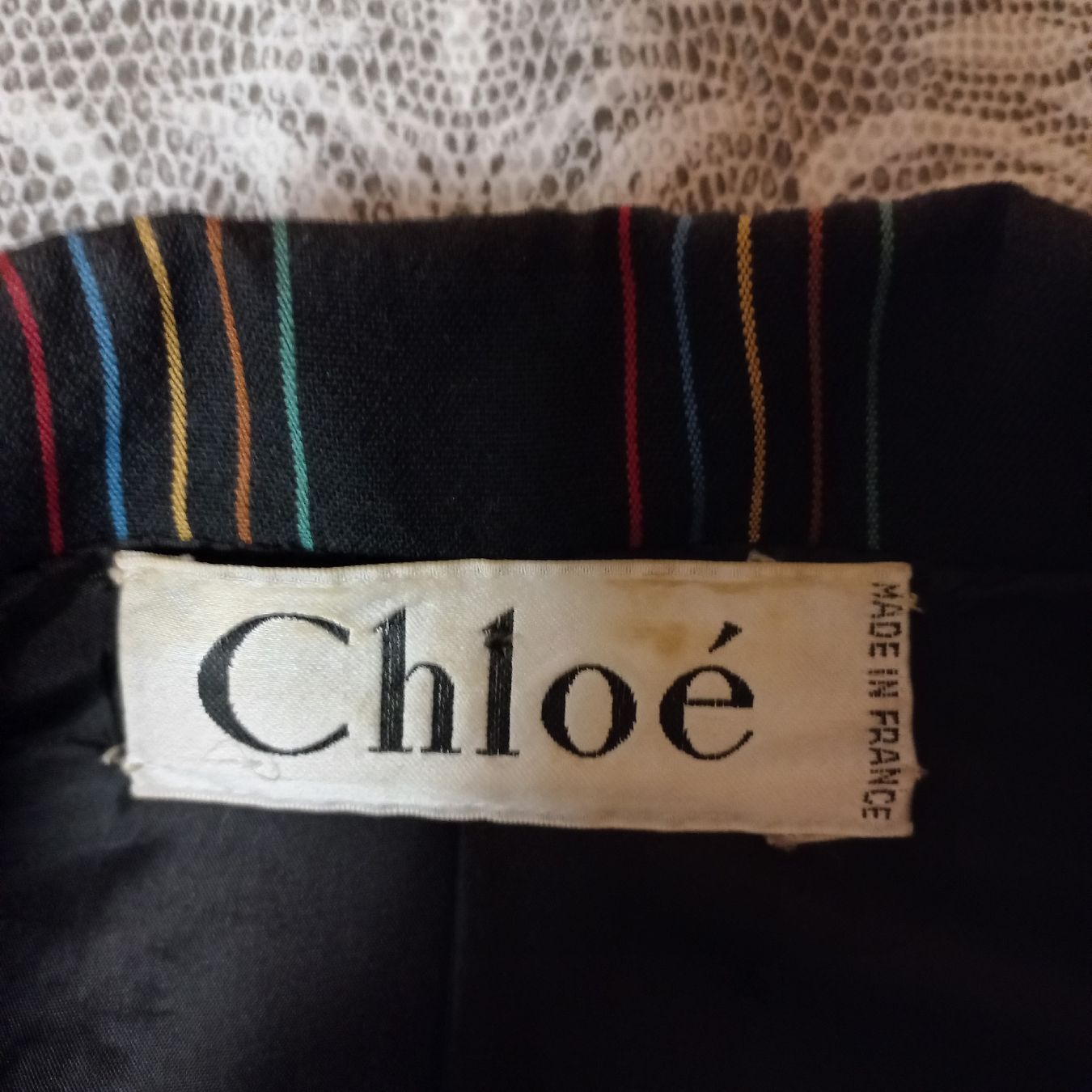 Chloé Giacche: Vintage Chloé Blazer Jacke, Schwarz, gestreift – Usato da Bettlach venduto da Venus22999 1