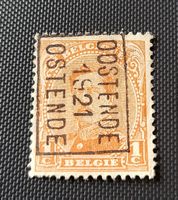 Belgien Aufdruck alte briefmarke