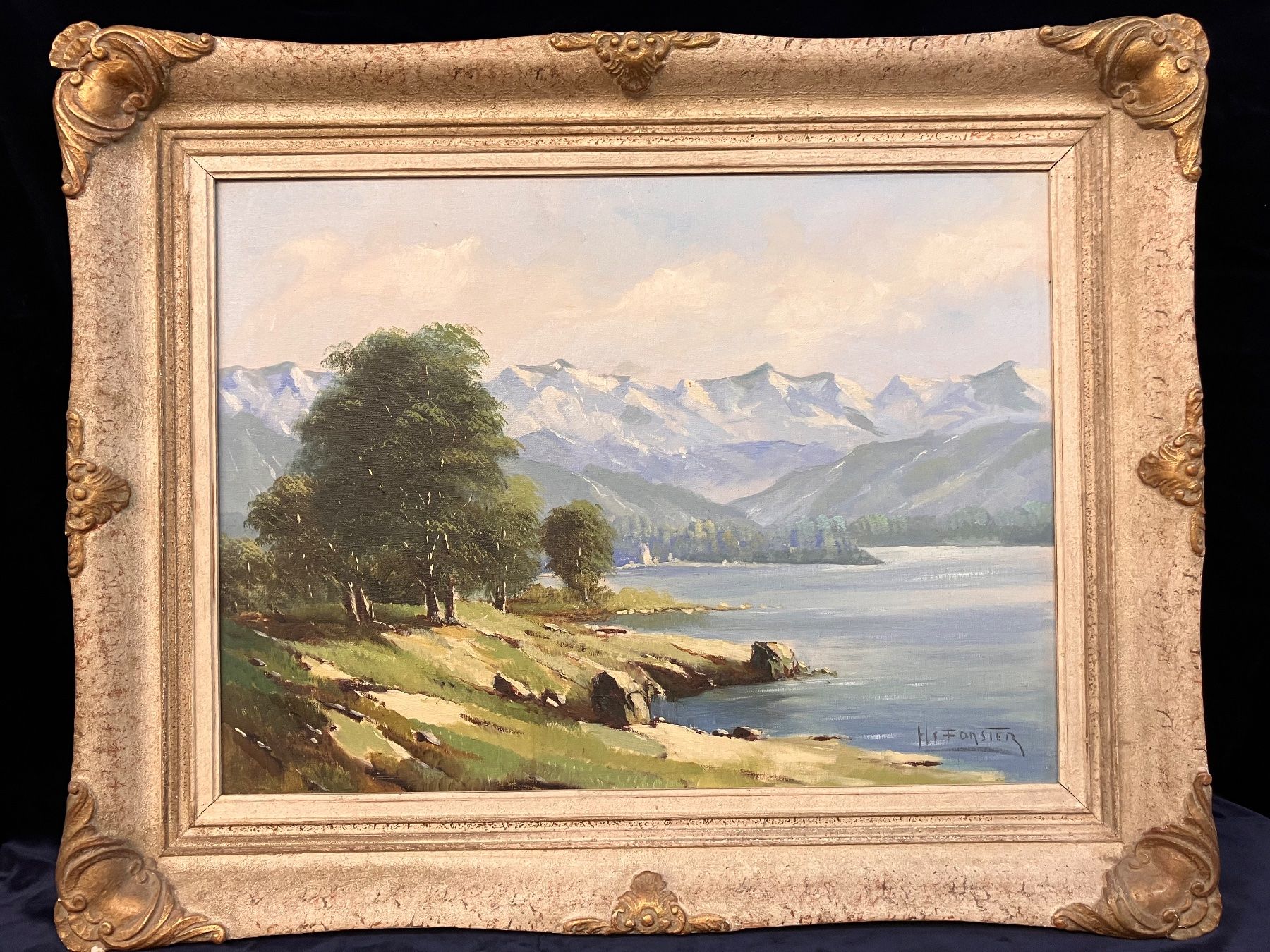 Dipinti: Gemälde H. FORSTER  Öl a. Lwd. – Usato da Zürich venduto da Artnuvo 1