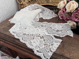 Alte, vintage Spitzen - 5 Stück - Shabby - elastisch