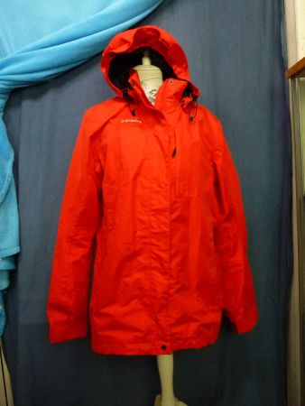 ICEPEAK OUTDOOR JACKE KNALLIGES ROT GR 46 KAPUZE NEUWERTIG