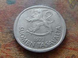 FINLANDE  1  Markka  1973