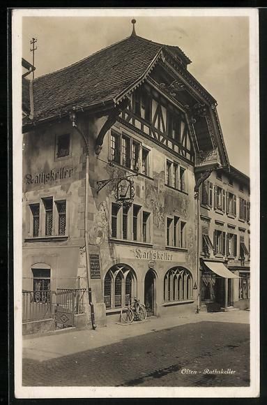 Cartoline postali: AK Olten, der Rathskeller – Usato da Berlin venduto da bartko-reher