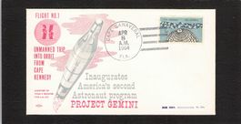 Raketenpost USA , 8.4.1964 , Auflage 1000