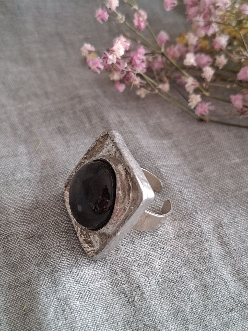 Anelli: Bague Argentée Design Brutaliste Scandinave – Nuovo (secondo la descrizione) da Lutry venduto da Sim_Sta 4