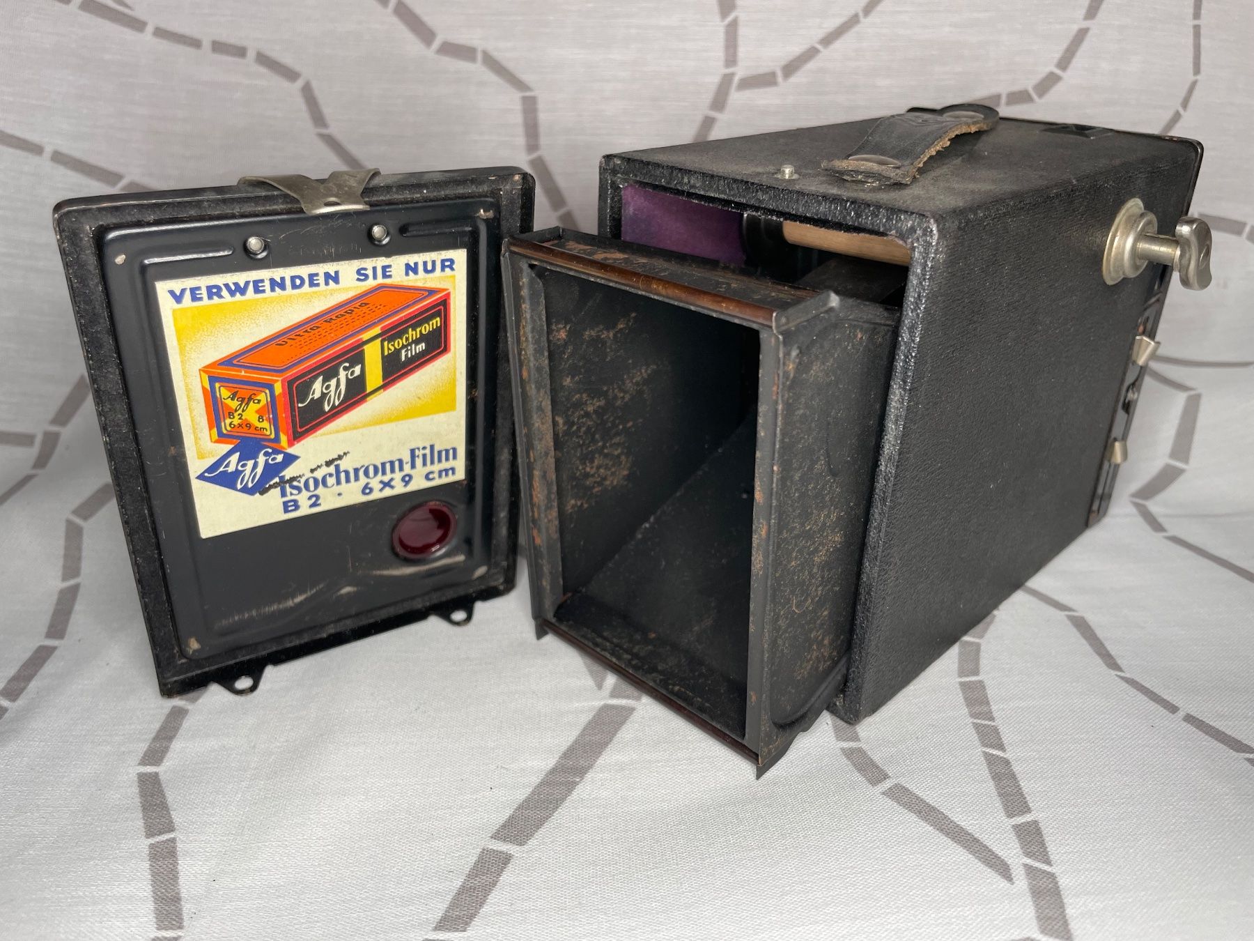 Agfa Fotocamera: Fotoapparat Agfa Box 44, "Vier-Mark-Box" 1932-1937 – Usato da Rafz venduto da stg101 1