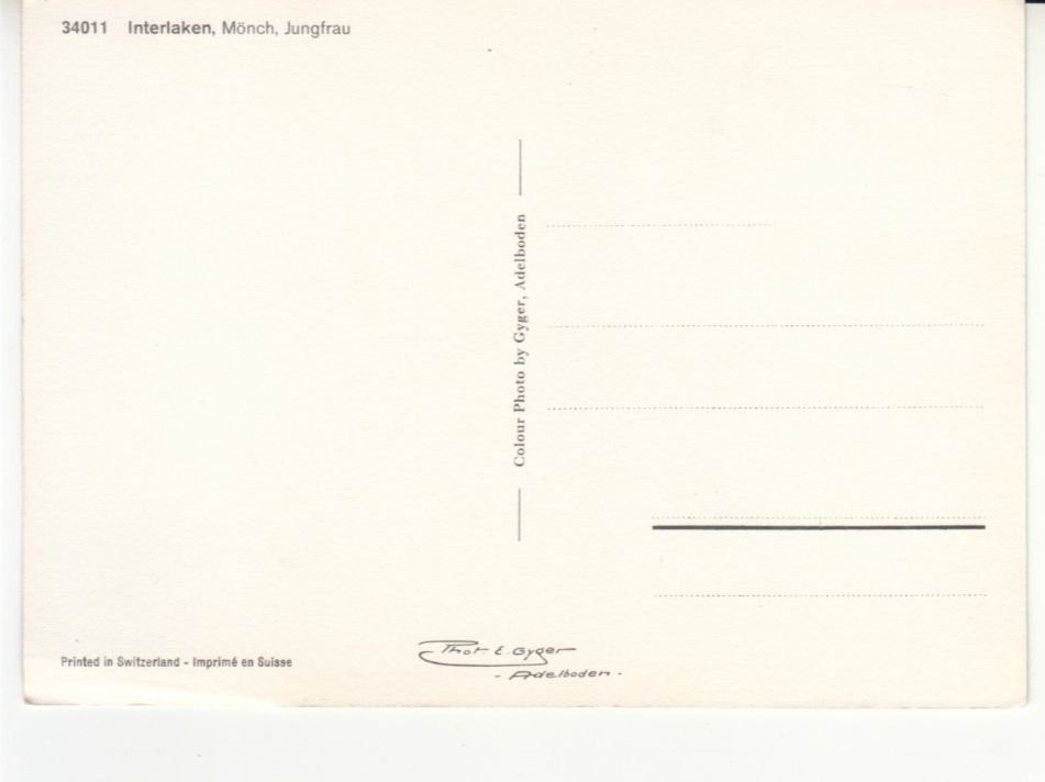 Cartes postales: Interlaken ca. 1970 – D'occasion à Bürglen TG par StampGraf 1