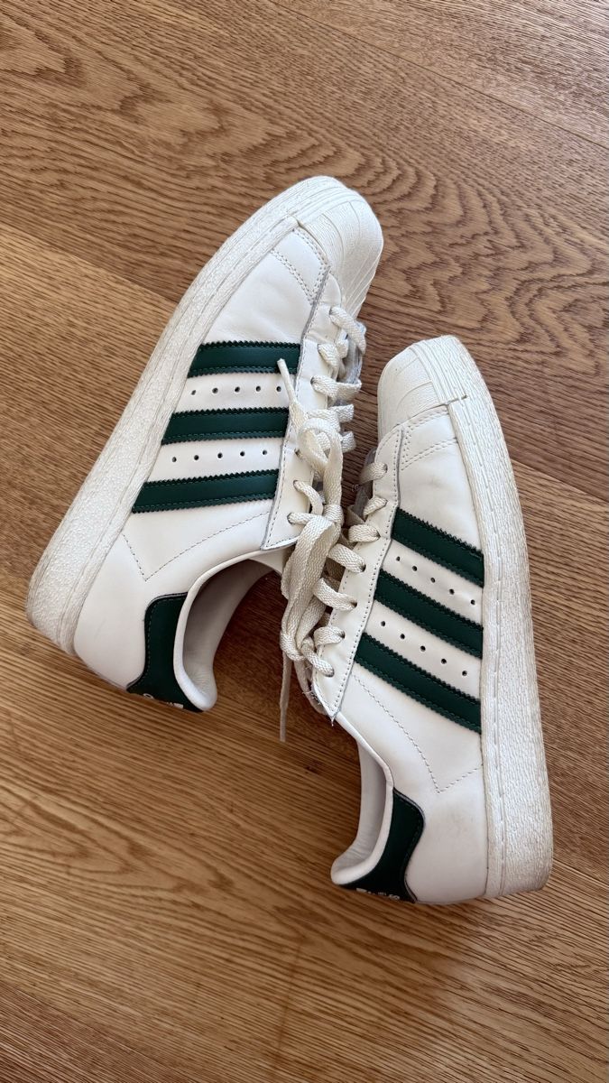 Adidas Scarpe da donna: Adidas Superstar White/Green Size 40 2/3 – Usato da Boswil venduto da hey.itsme 1