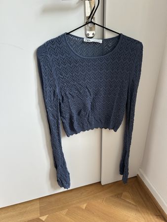 Zara Knit Long Sleeve Top - Size L - Perfect for Layering
