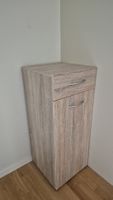 Oak effect cabinet with drawer and door. 97 cm