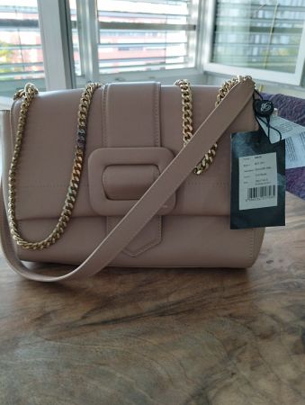 Nappaleder-Tasche Blumarine nude, neu mit Etikett 28x17cm