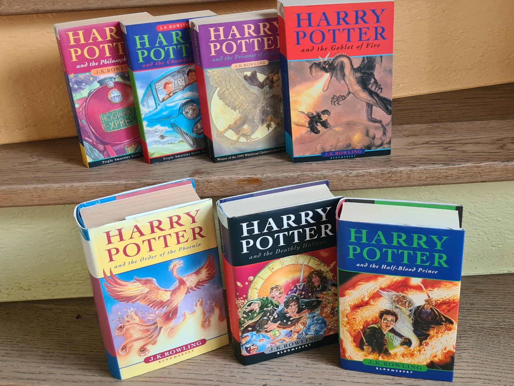 Libri: Harry Potter Bände 1-7 J.K. Rowling Buchset Englisch – Usato da Wettingen venduto da Mahariko