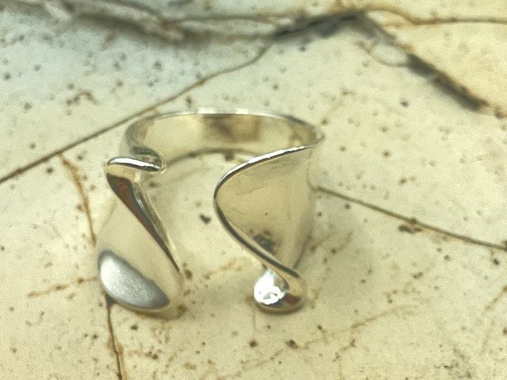 Ringe: Silberring speziell geformt, verstellbar – Neu (gemäss Beschreibung) aus Luzern von S.Kern01 3