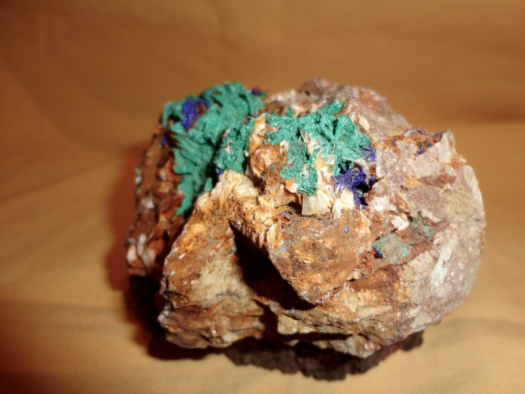 Minerali & Pietre curative: Malachit mit Azurit roh – Nuovo (secondo la descrizione) da Biberist venduto da Steine 2