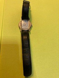 Orologi: schwarze lederdamenarmbanduhr – Usato da Schwarzenberg LU venduto da kindler007 1