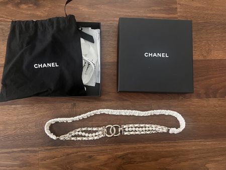 Original Chanel Gürtel mit Perlen, neuwertig, Grösse 80 cm