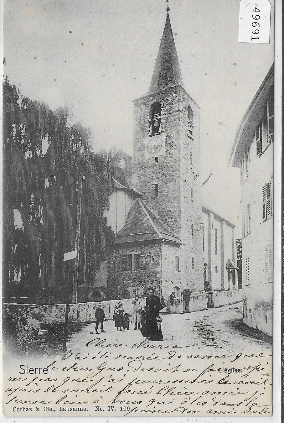 Cartoline postali: Sierre - L'Eglise - animee – Usato da Ettingen venduto da Kartenplanet