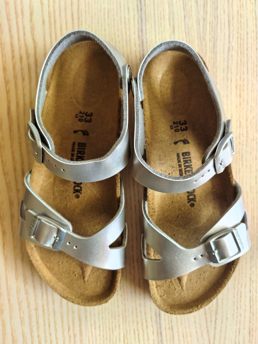 Birkenstock Schuhe für Mädchen: Birkenstock Rio Silber – Neu und originalverpackt aus Bad Ragaz von AKahlon