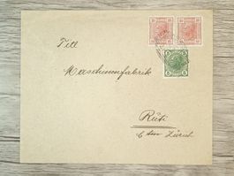 TR56 Enveloppe + Timbre Autriche 1907