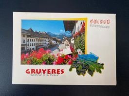 AK Postkarte Gruyères Schweiz Switzerland
